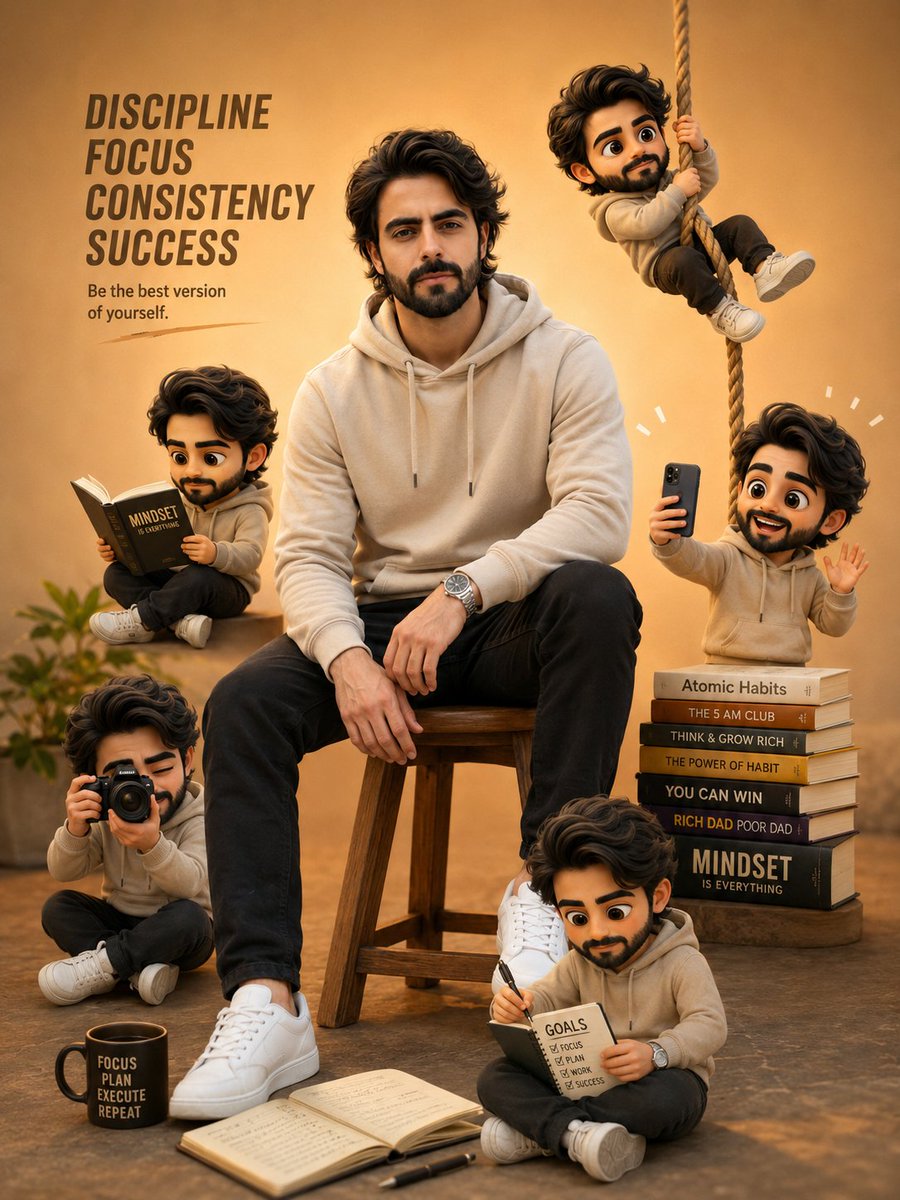 Mini Self Versions Motivational Portrait