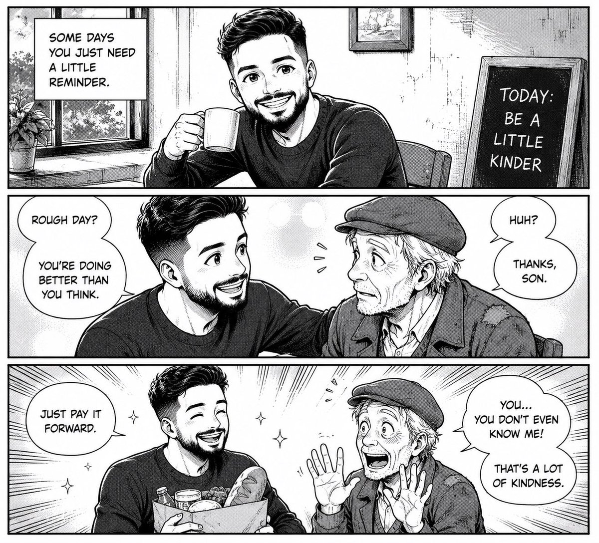 Manga Comic Strip Character Conversion