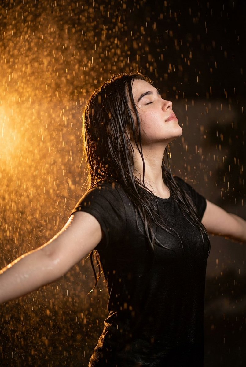 Rainy Night Cinematic Portrait