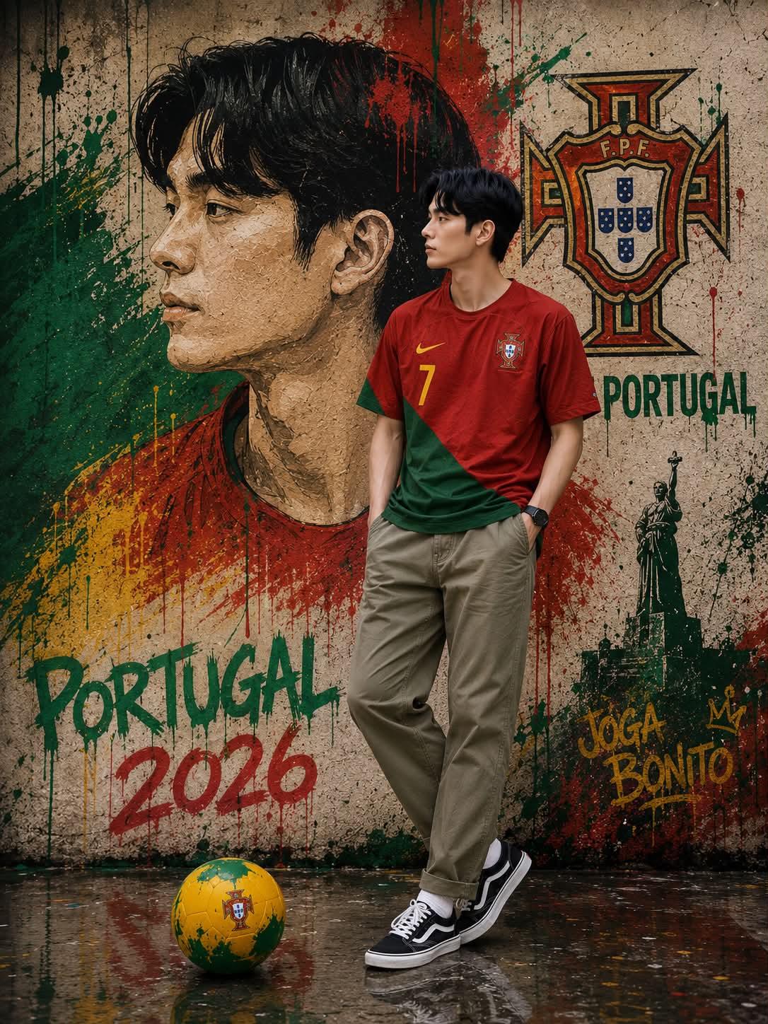 South Korea Graffiti Street Art Portrait