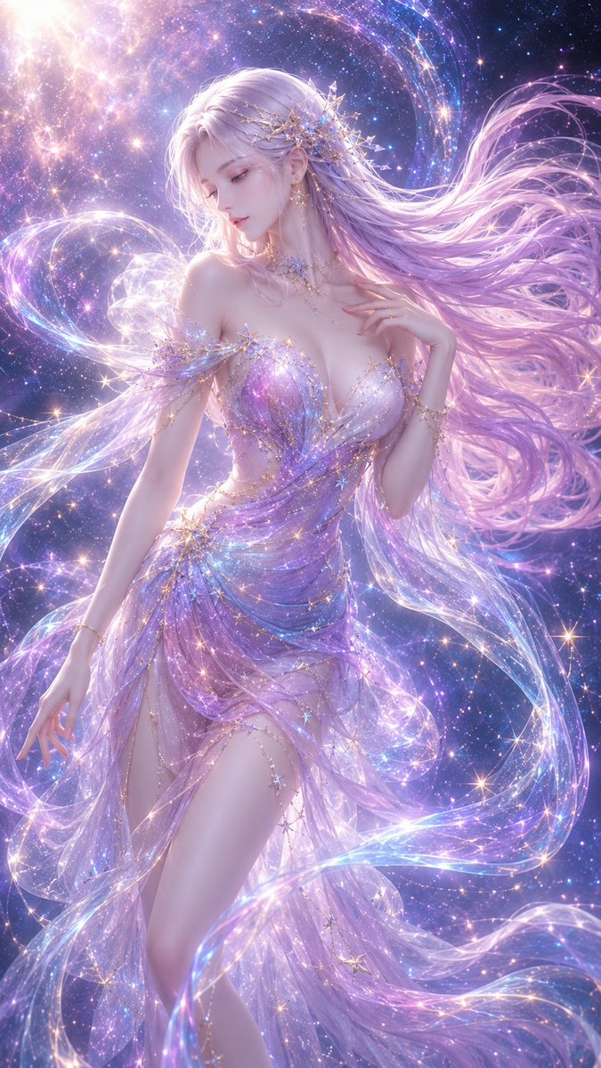 Starry Galaxy Dream 3D CG Illustration