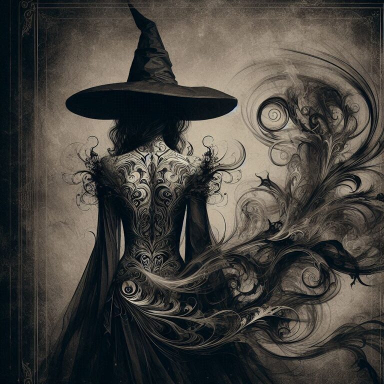 Mysterious Figure in Gothic Robes