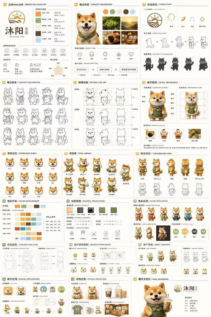 Mascot Brand Identity Sheet