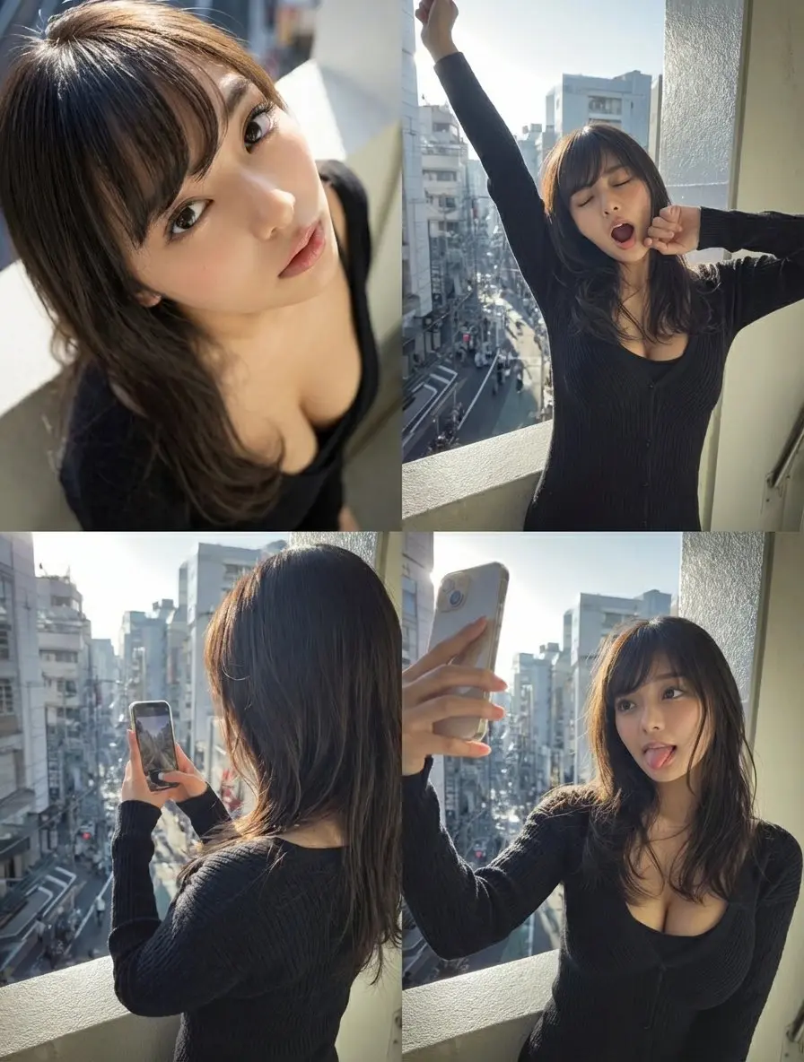 Four-Panel Portrait