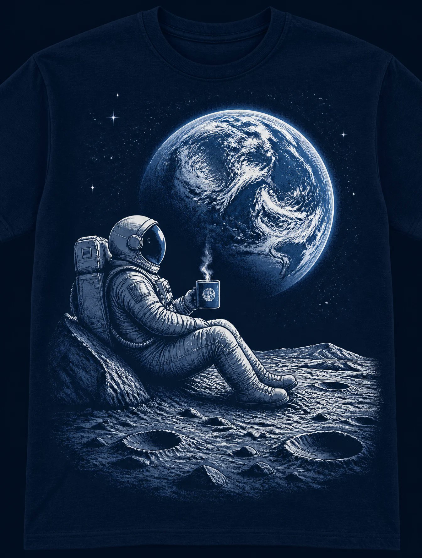 Lunar Astronaut T Shirt Graphic