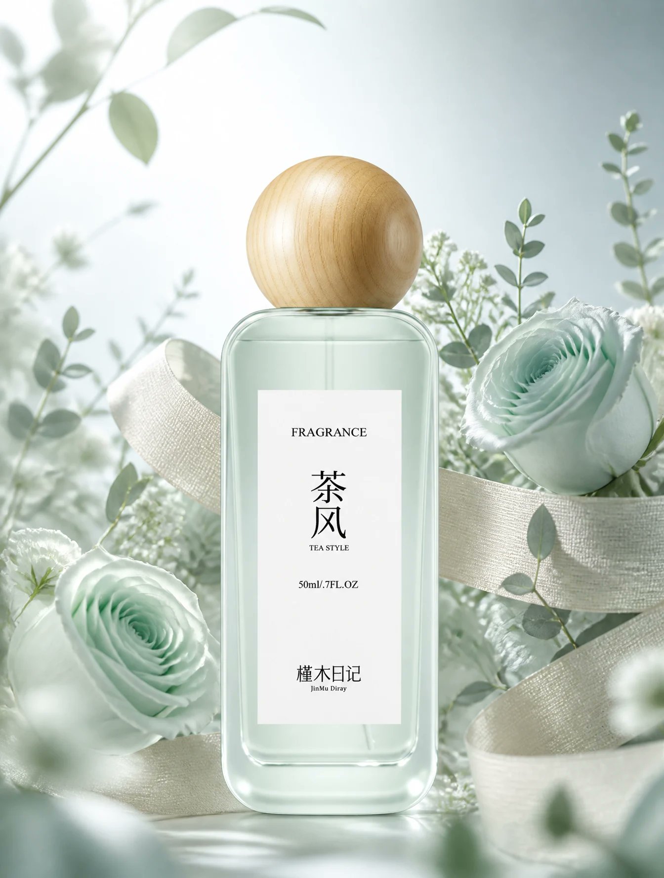 Mint Rose Perfume Ecommerce Image