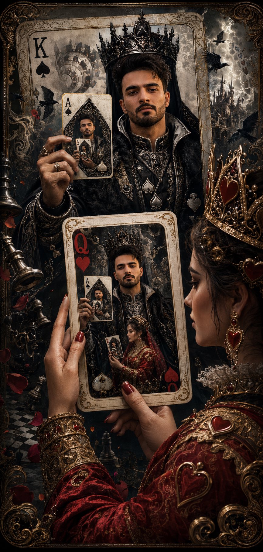 King of Spades Recursive Playing Card