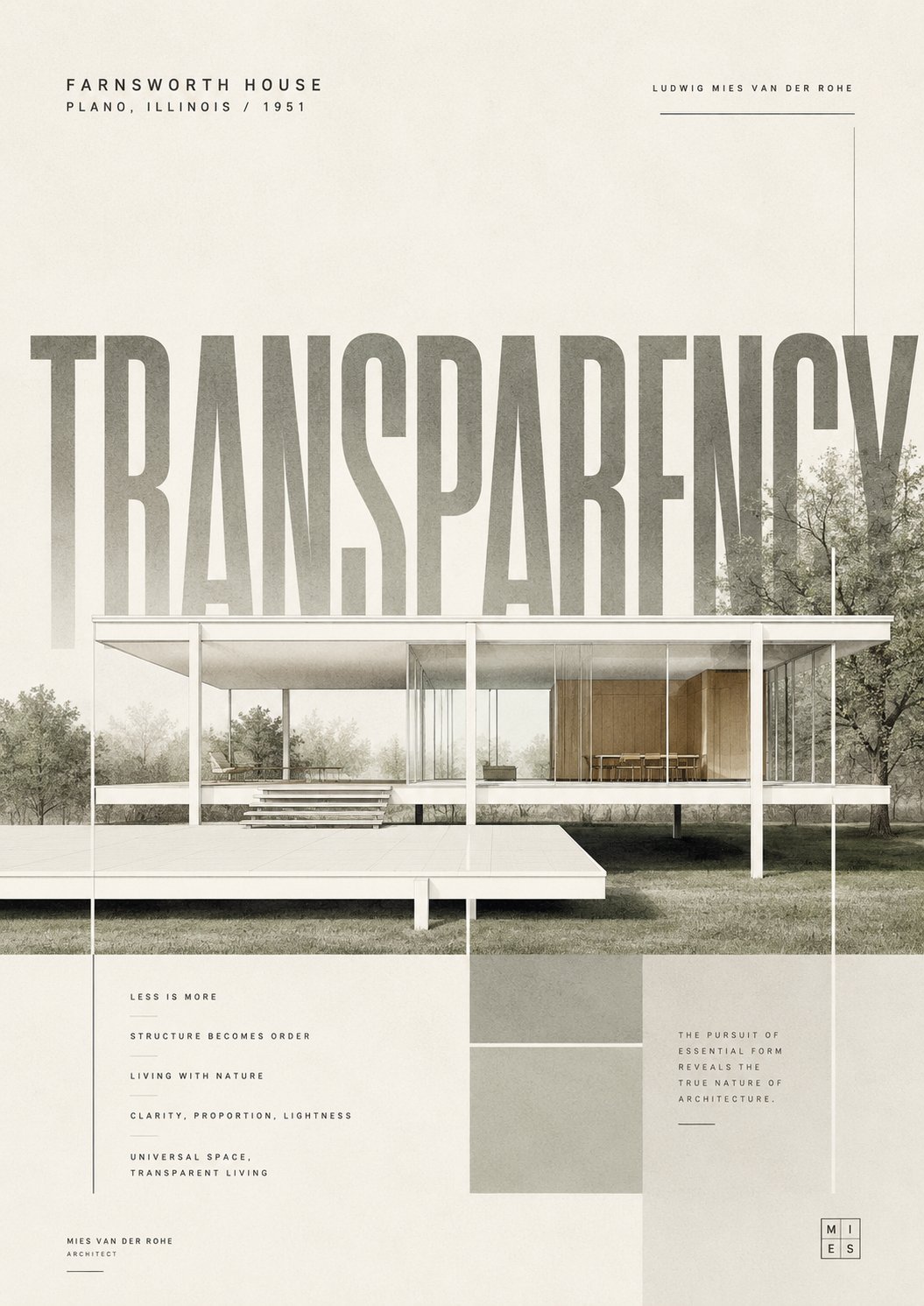 Minimalist Architecture Landmark Poster