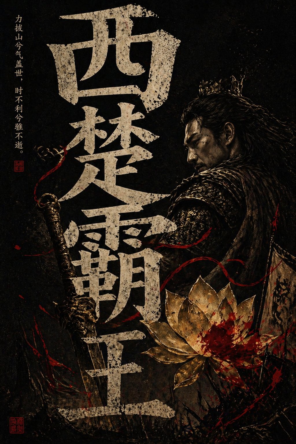 Overlord of Western Chu Chinese Style Dark Poster