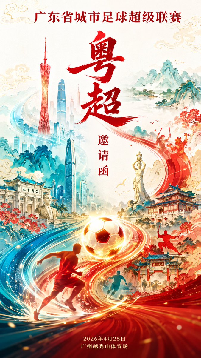 Guangdong Super League Guochao Invitation Poster