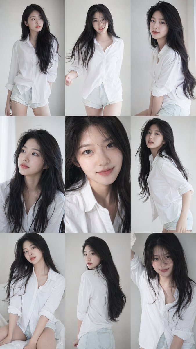 Korean Idol Nine Grid Photo Set