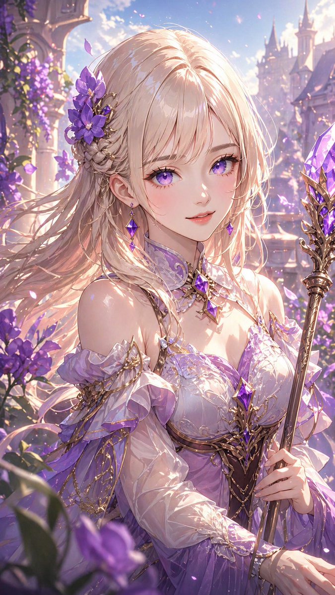 Profile / Avatar - Lavender Fantasy Mage Portrait