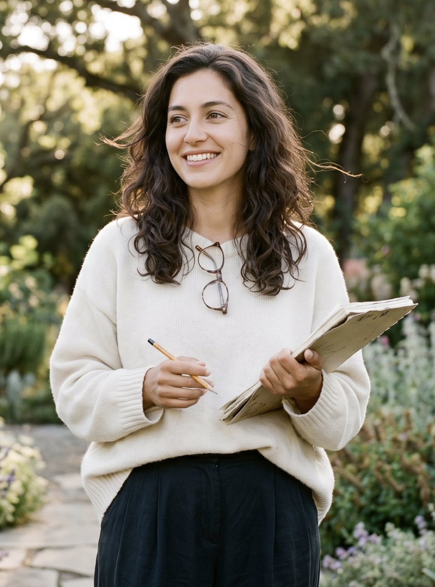 Profile / Avatar - Poetic Woman in Garden Portrait