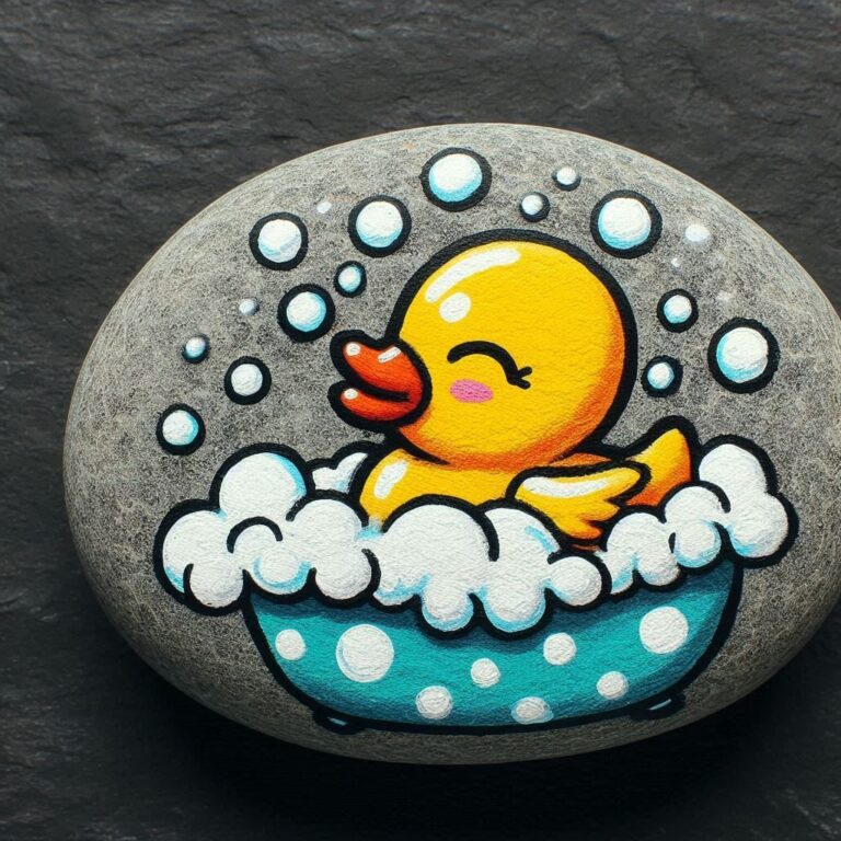 Rubber Ducky on Rock Art