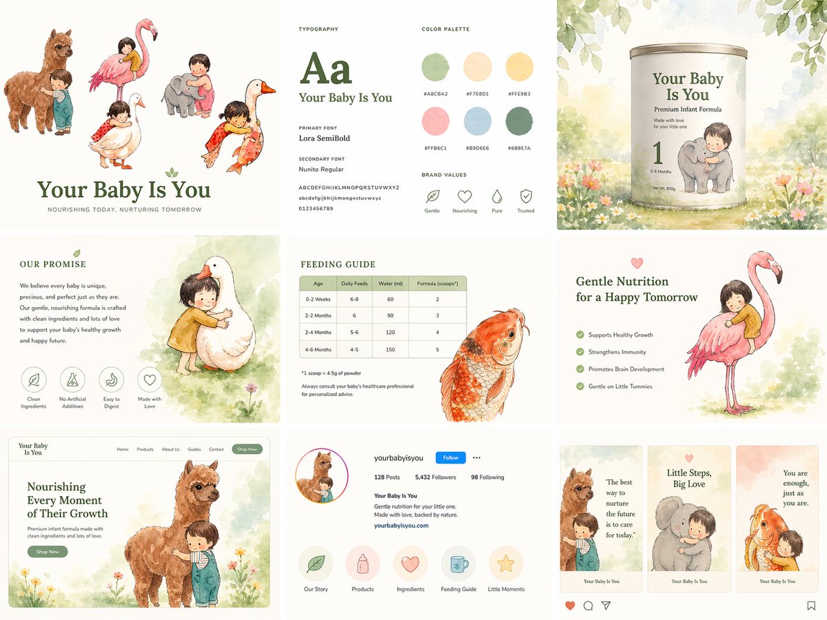 Baby Formula Brand Kit Design