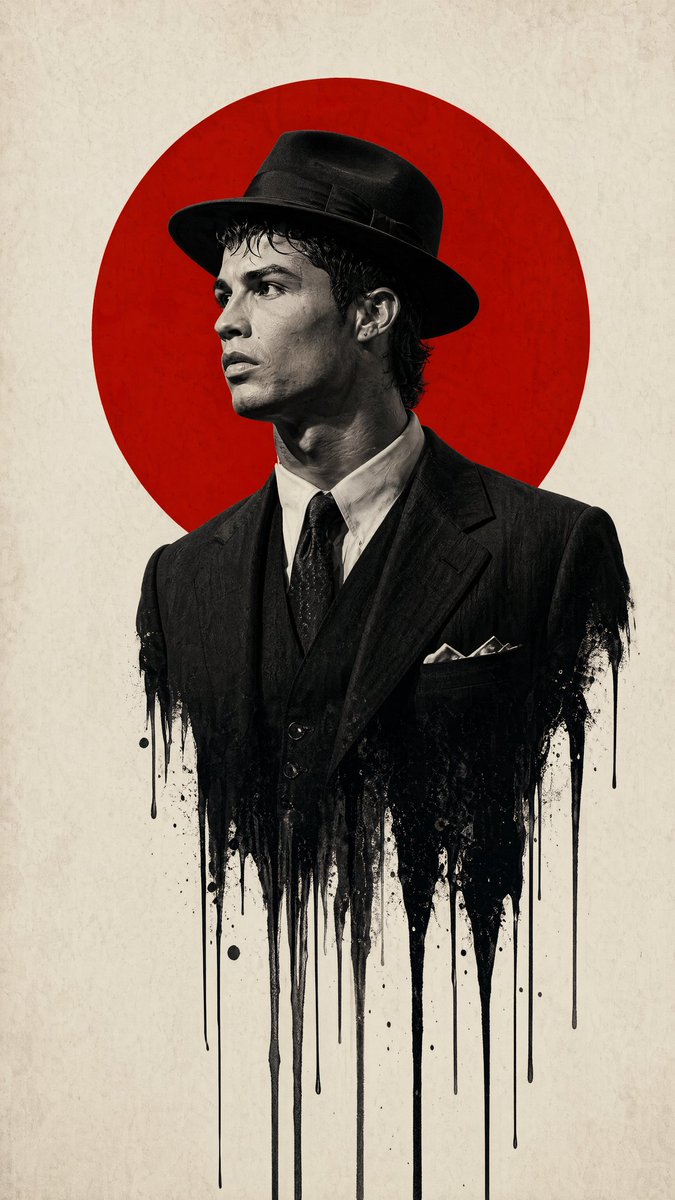 Vintage Gentleman With Dripping Ink