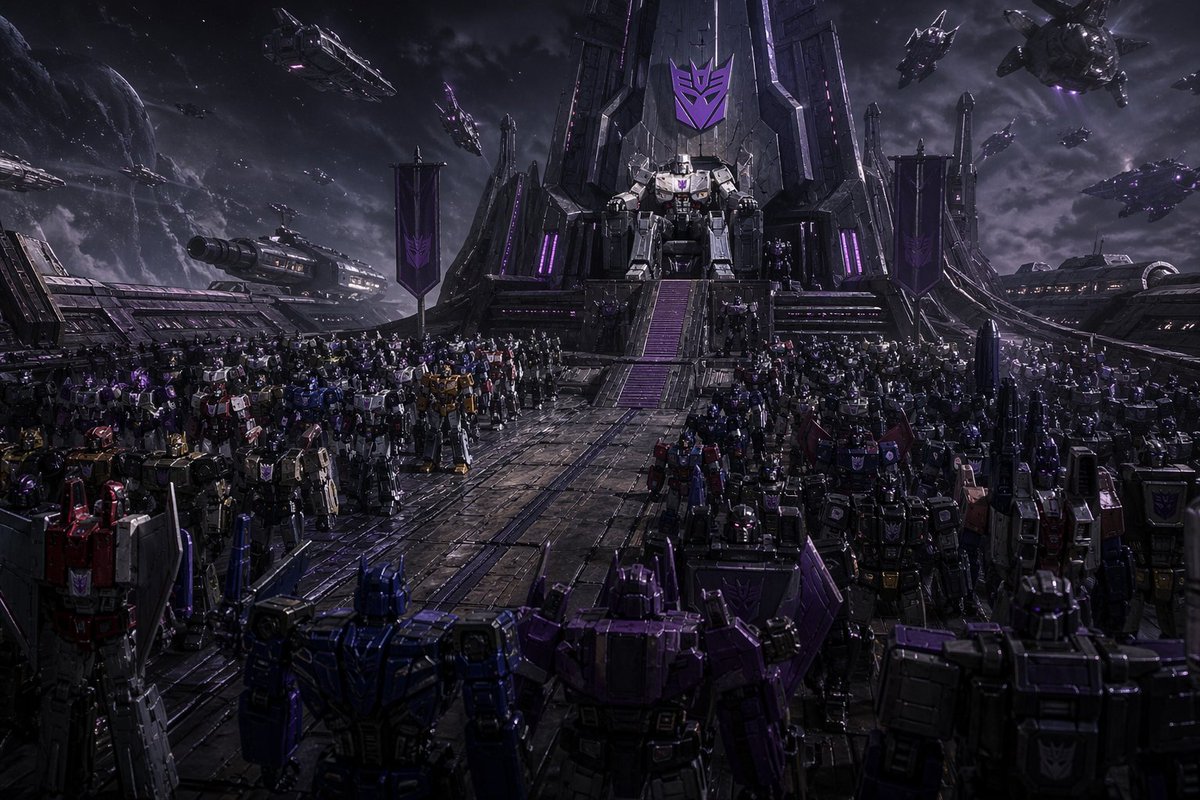 Decepticon Alien Warship Fleet Formation