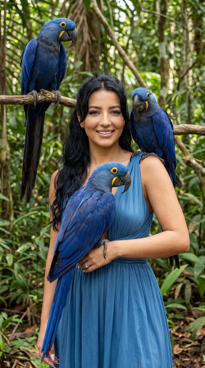 Blue Macaw Fashion Editorial