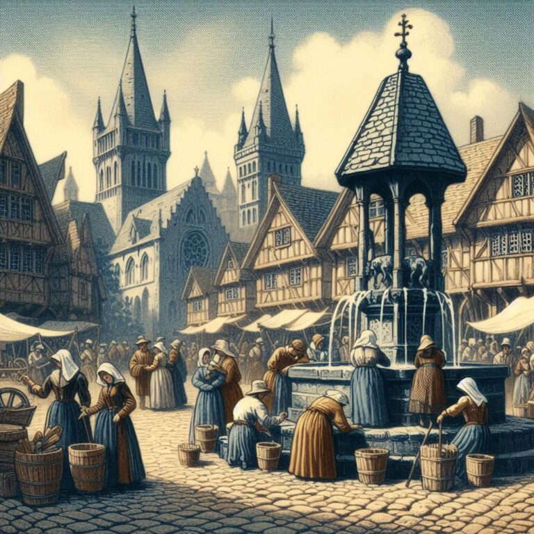 Medieval Market Square Fountain