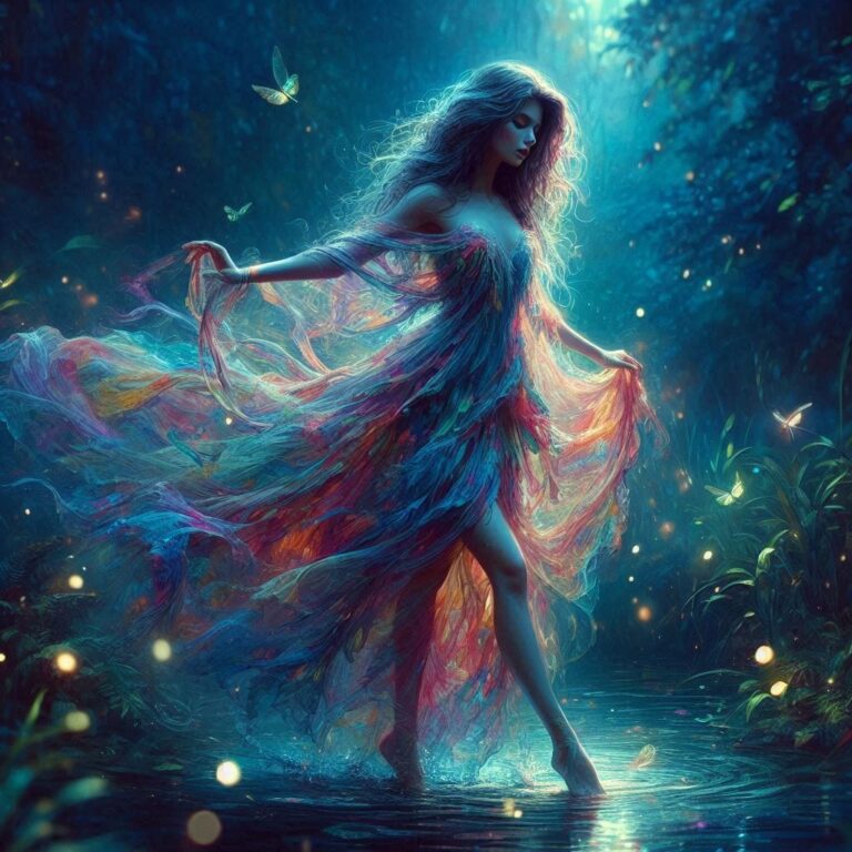 Mystical Woman on Water’s Edge