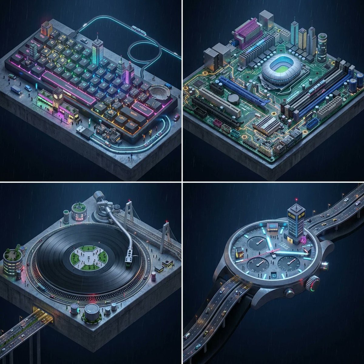 Cyberpunk Everyday Objects Reimagined