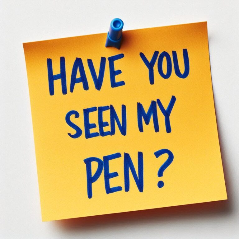 Handwritten Note on Yellow Post-it