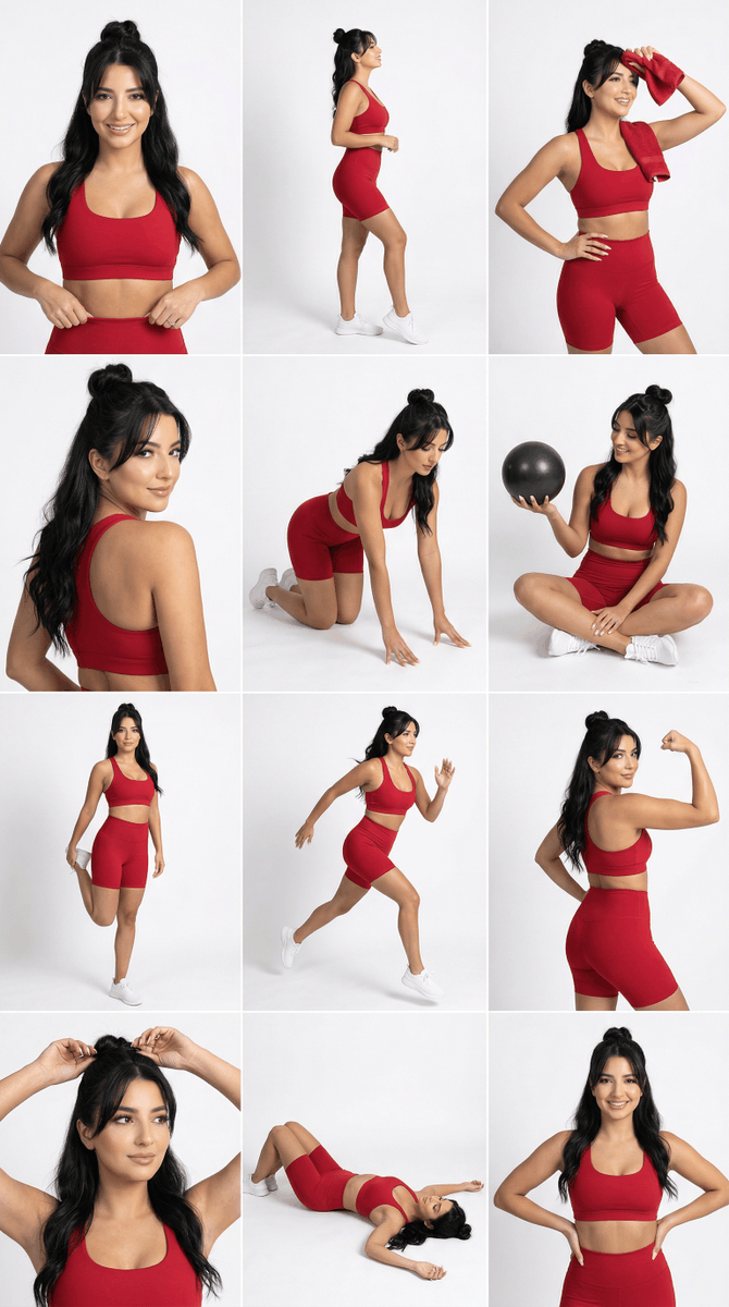 Bold Red Activewear Studio Showcase