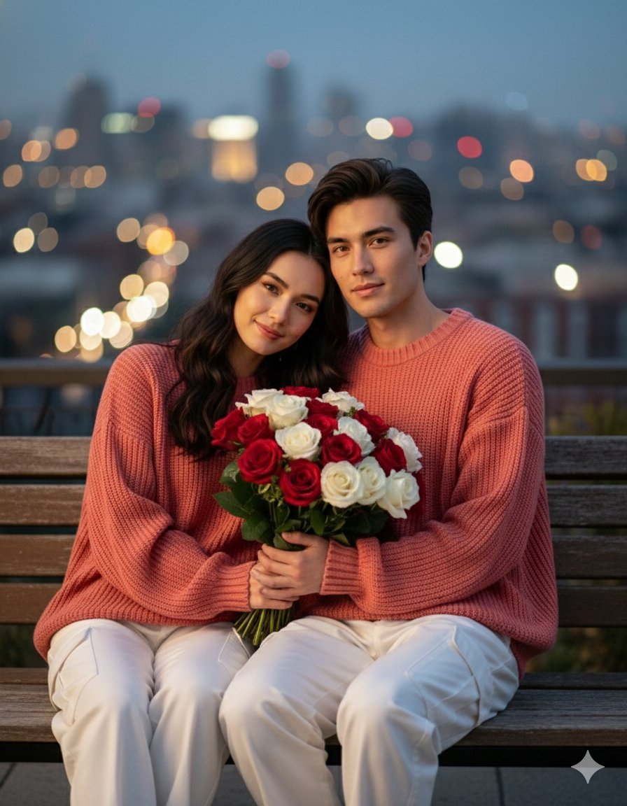 AI Couple Portrait Three Scenes