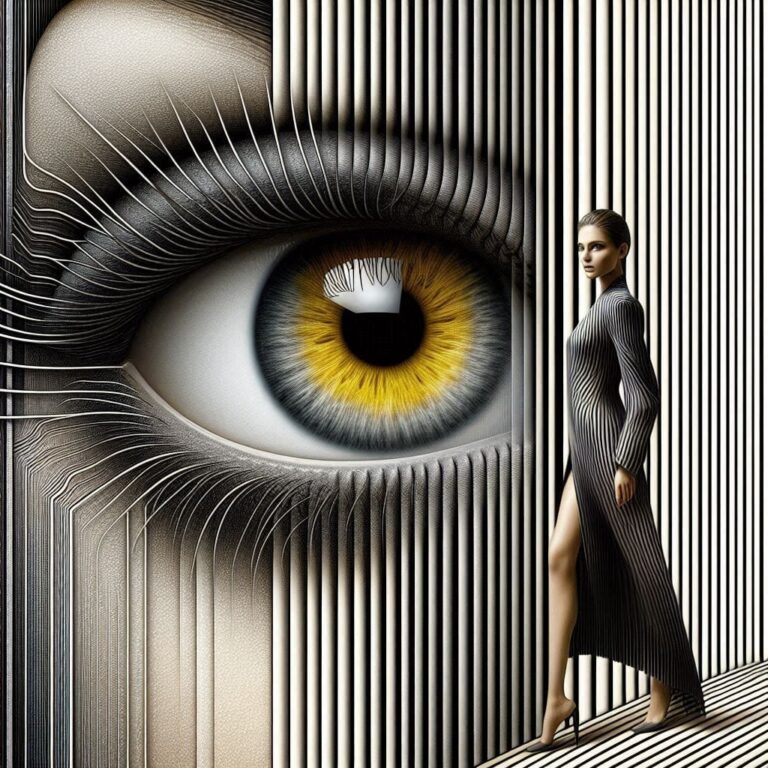 Surreal Eye and Elegant Woman