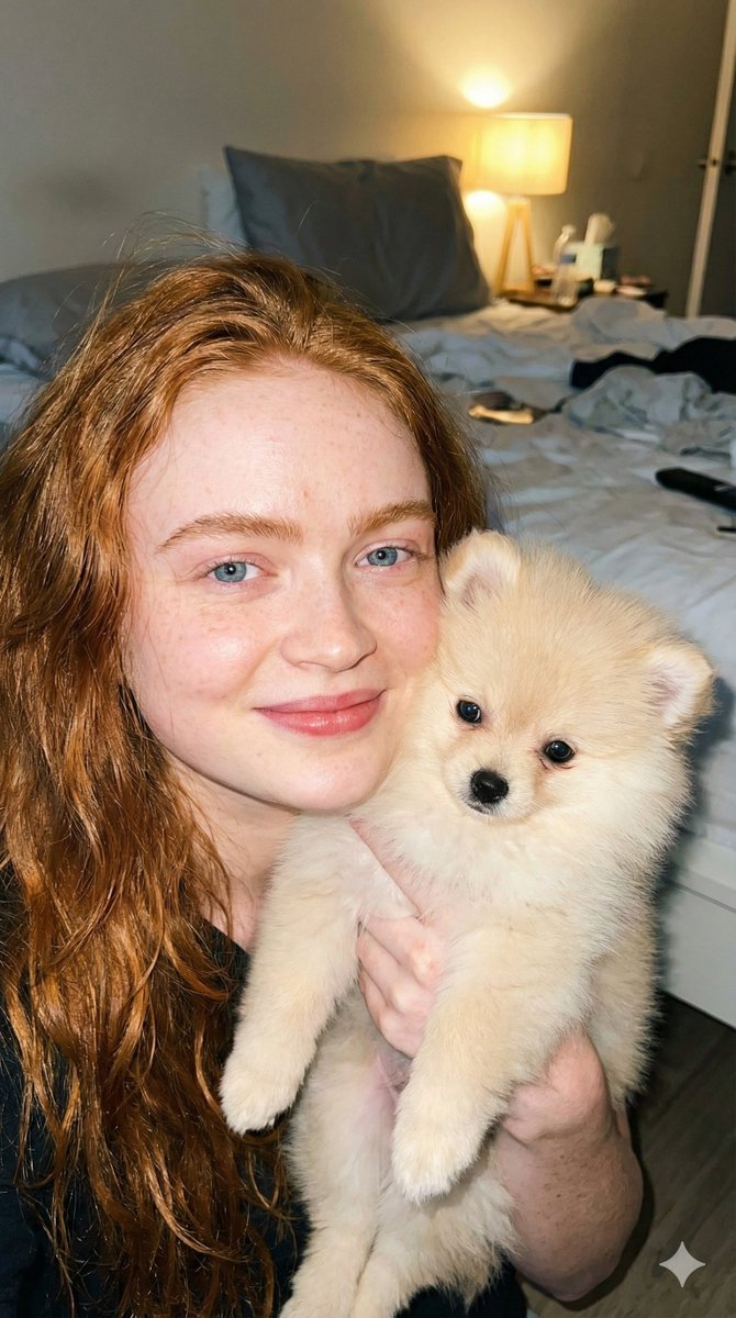 Ginger Girl and Fluffy Puppy