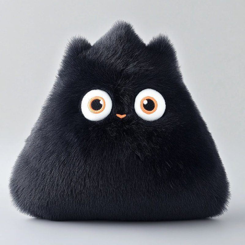 3D Cartoon Tired Triangle Pillow