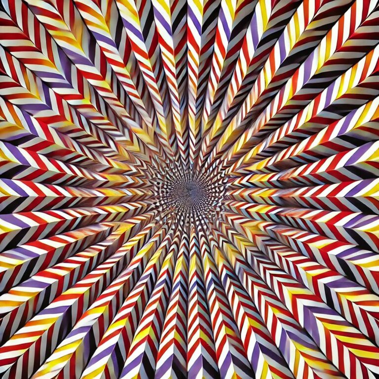 Vibrant Radial Optical Illusion Design