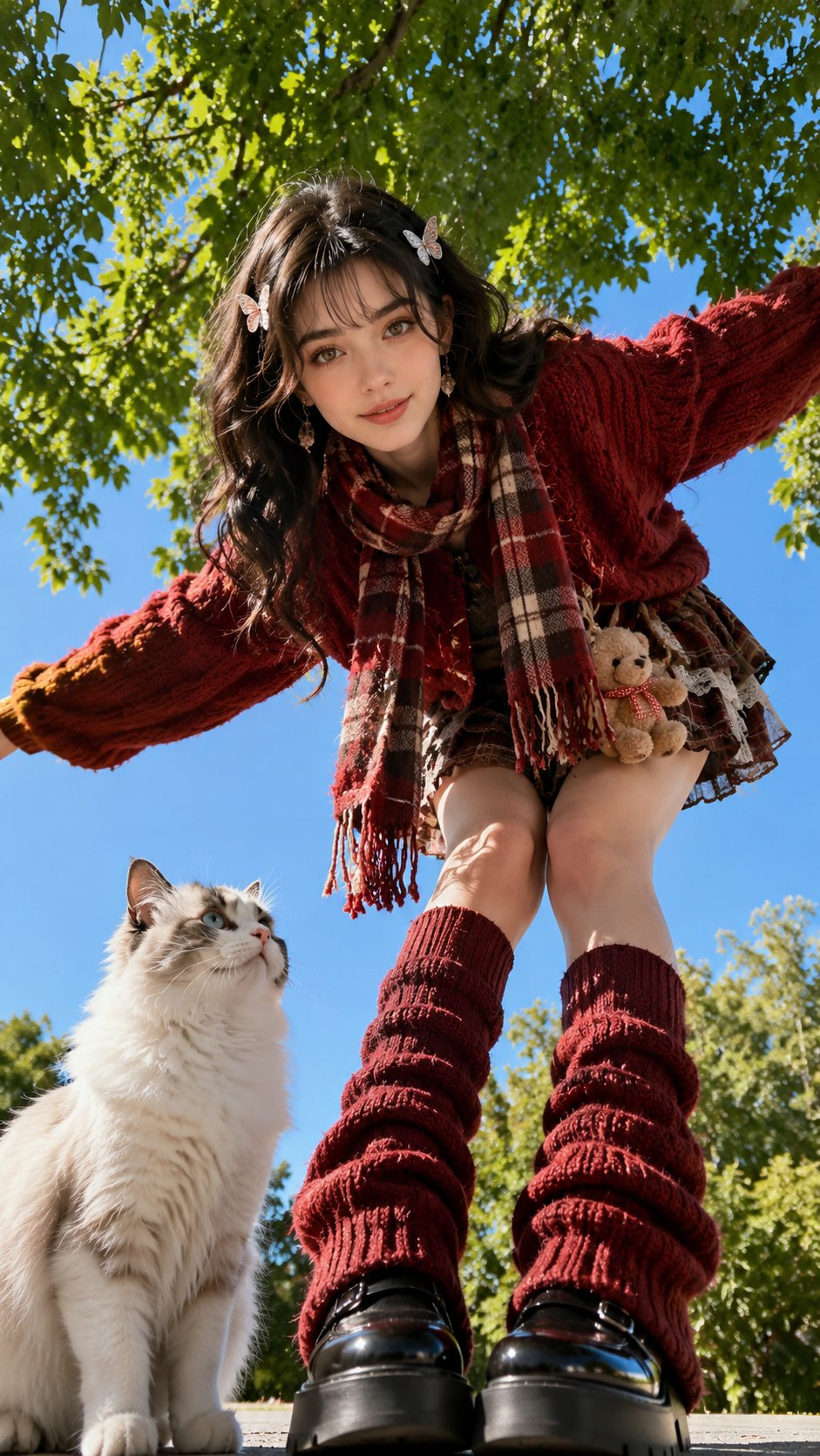 Cherry Girl & Ragdoll Cat