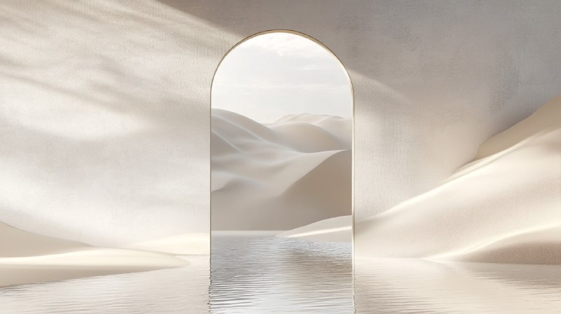 Minimalist Arch Mirror Horizon