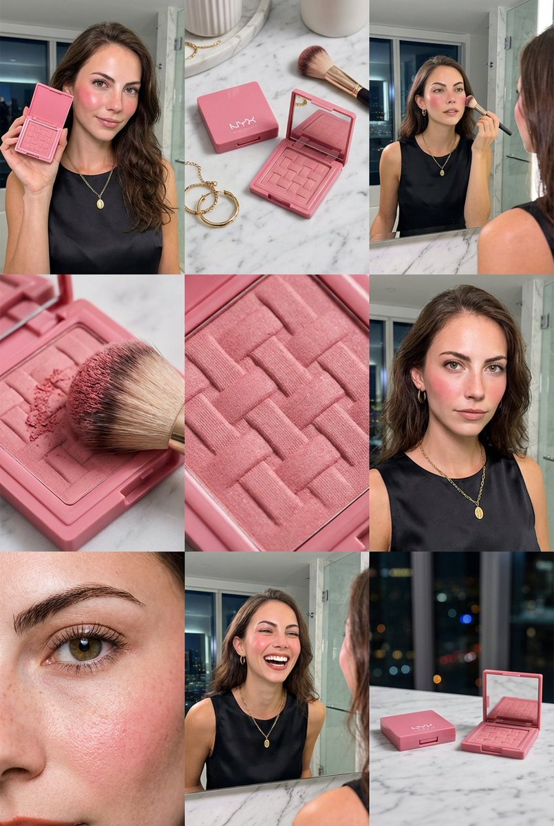 NYX Buttermelt Blush Glow Tutorial