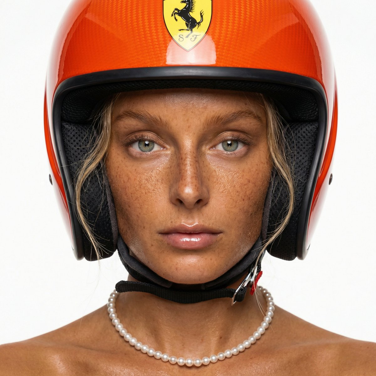 Safety Orange Heiress Portrait