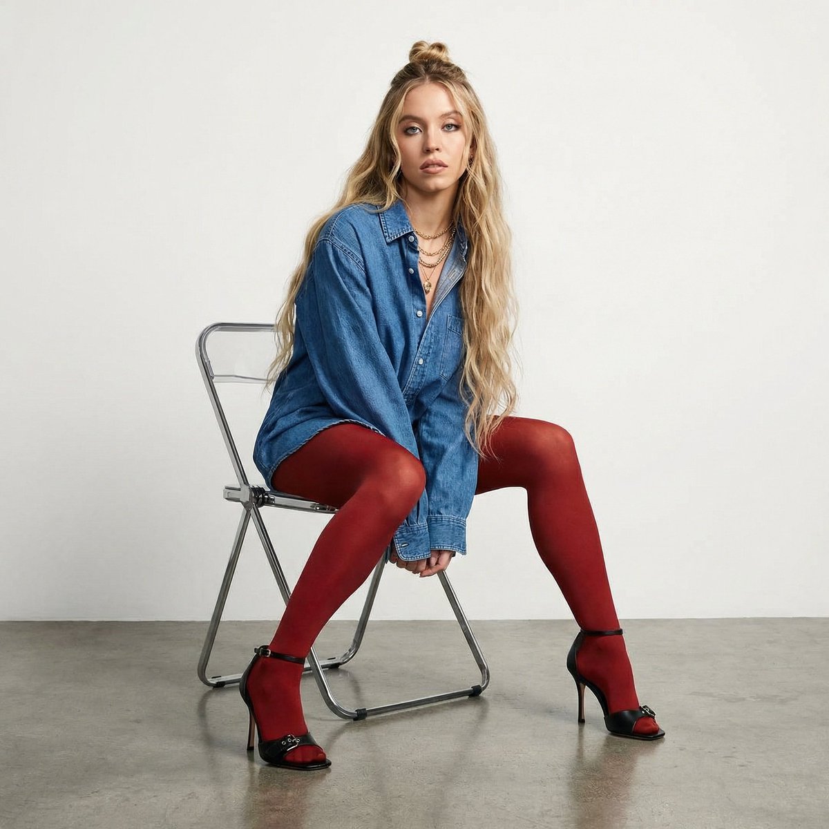 Chic Blonde Fashion Portrait