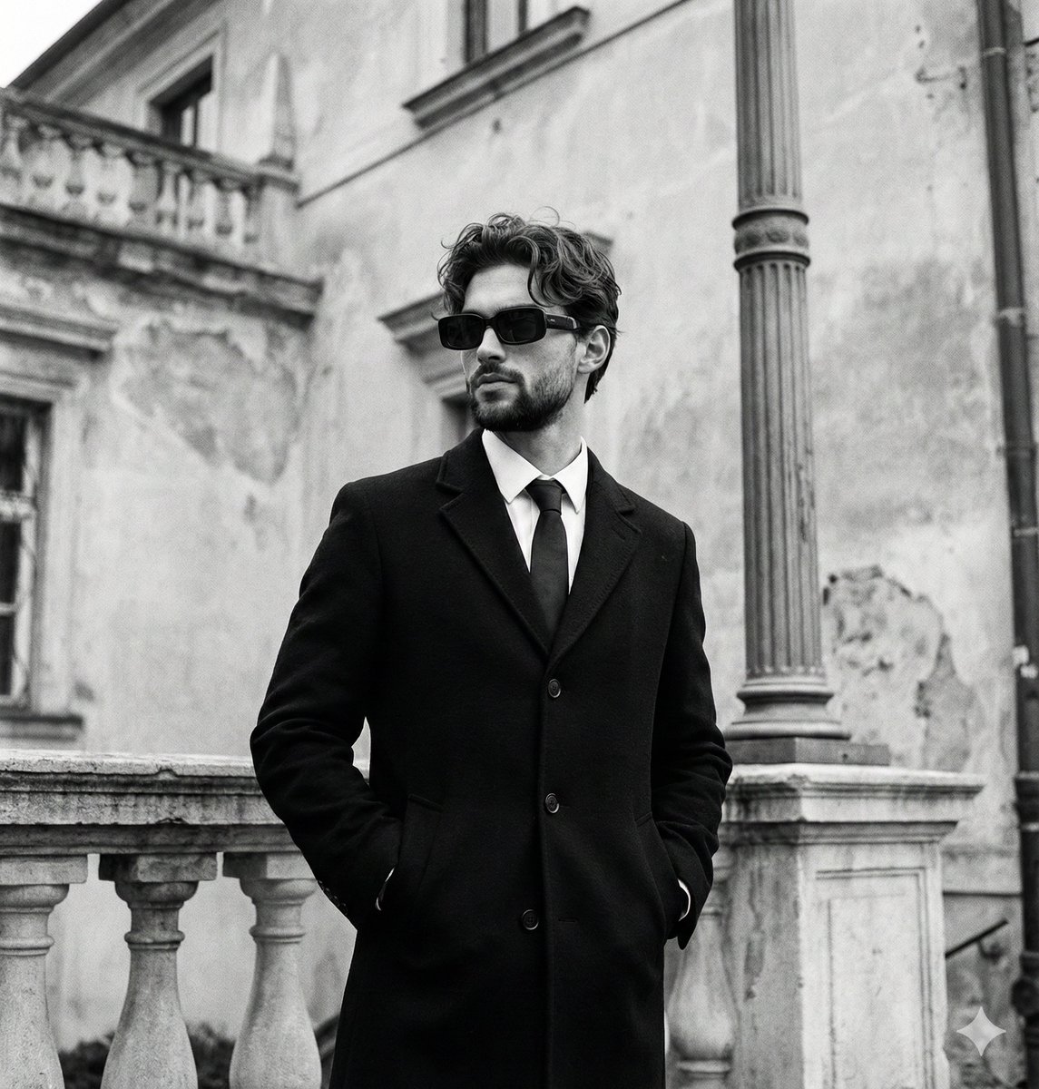 Sharp Gentleman in Monochrome