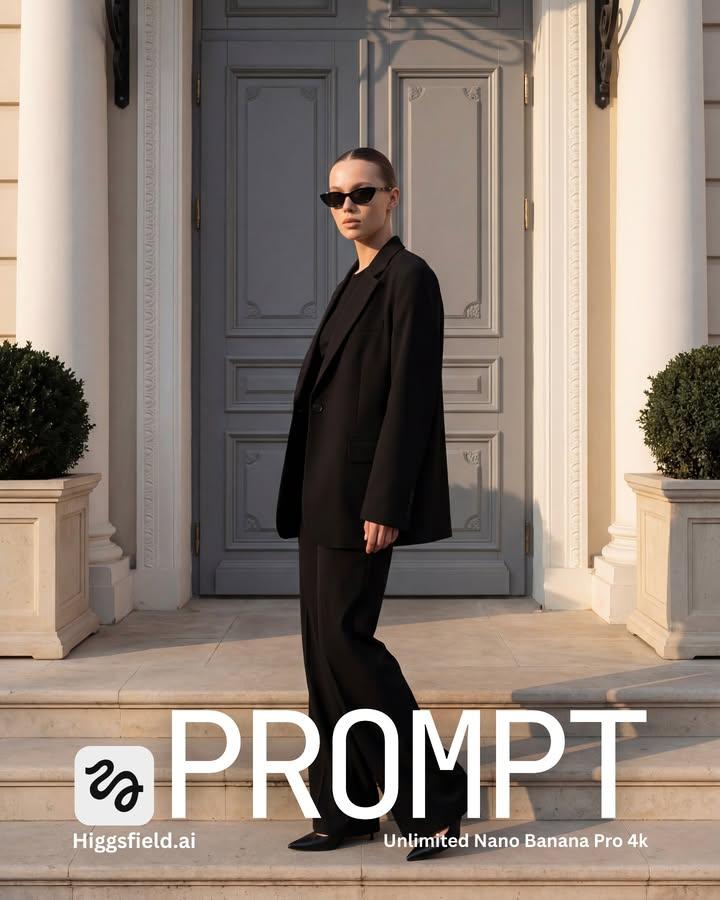 Quiet Luxury Street Fashion Portrait