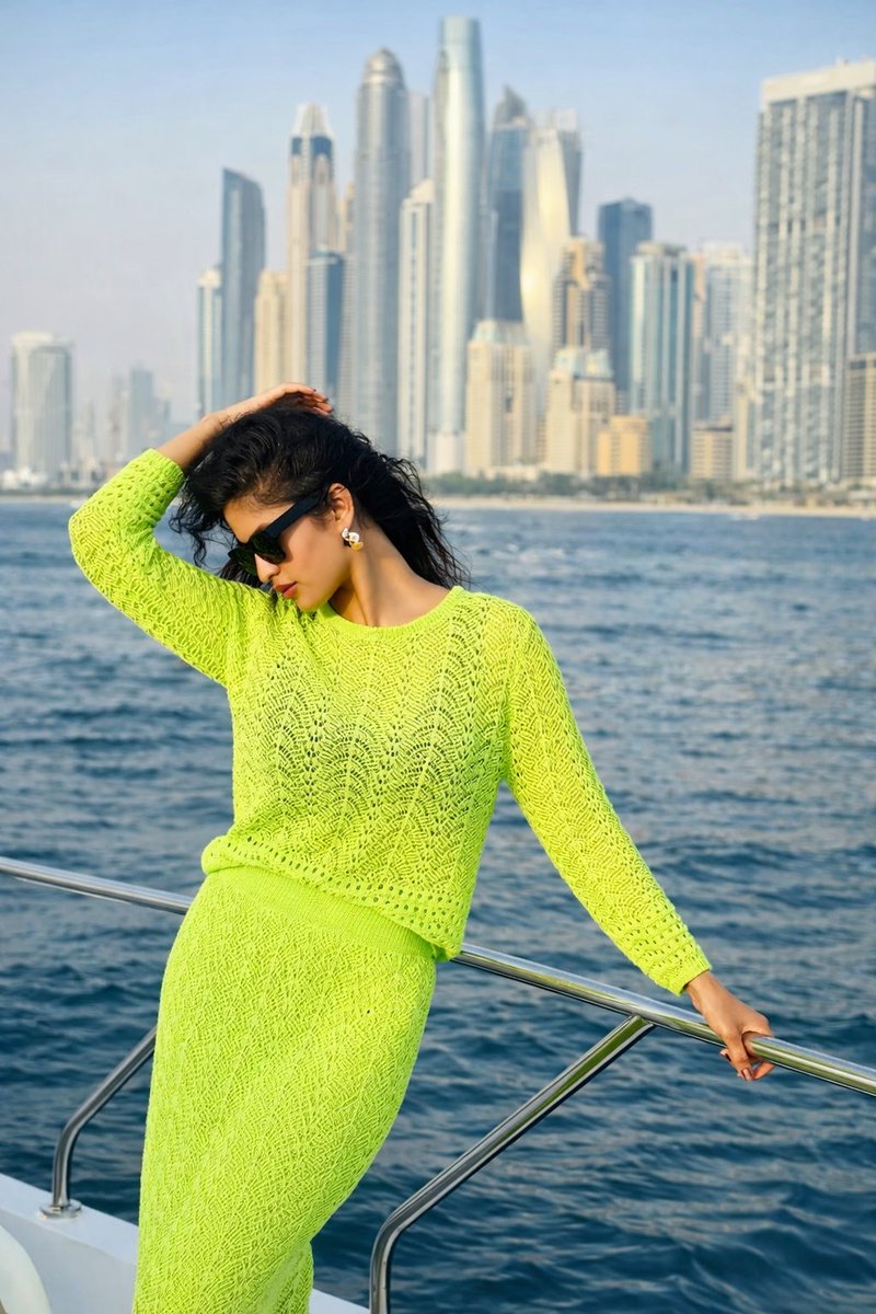 Neon Green Yacht Goddess
