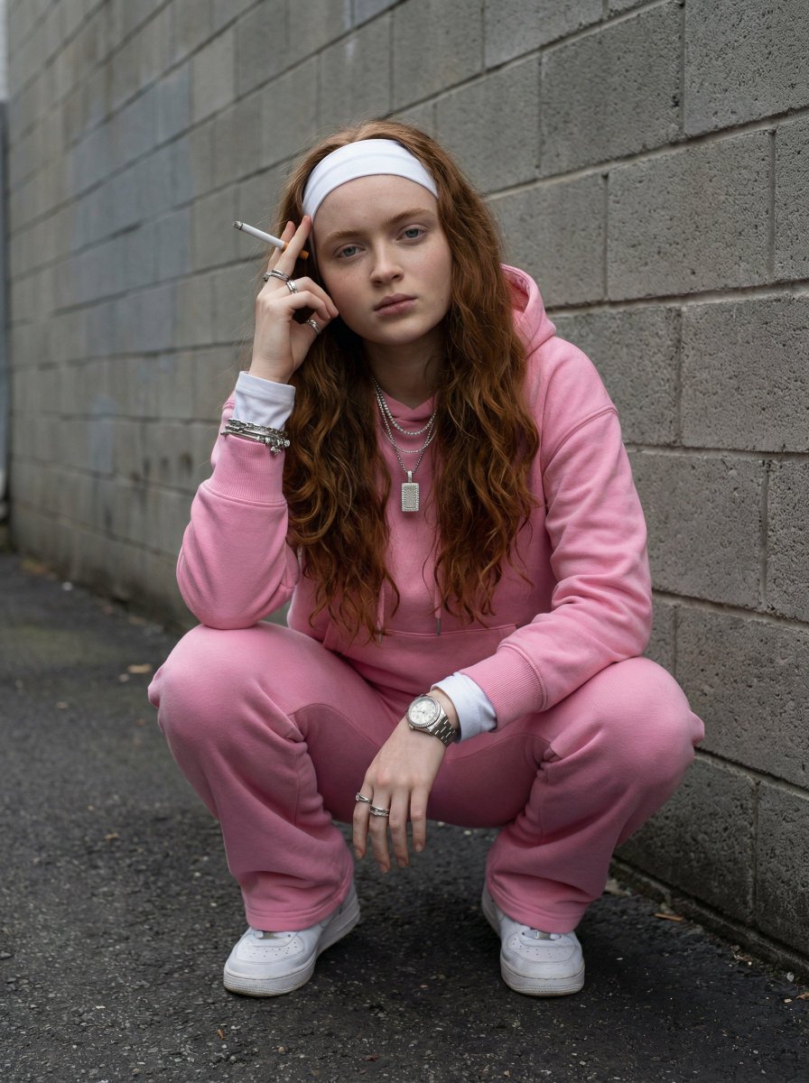 Bubblegum Pink Street Fashion Squat