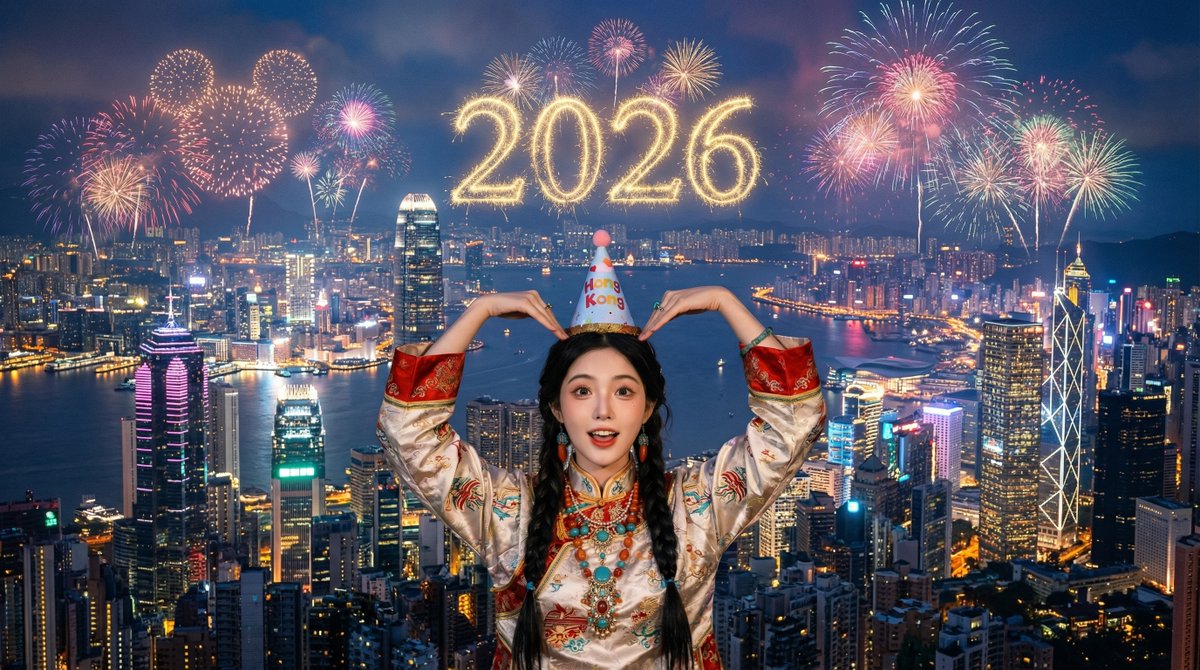 New Year City Skyline Celebration