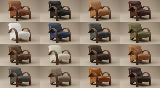 16 Materials One Sculptural Seat