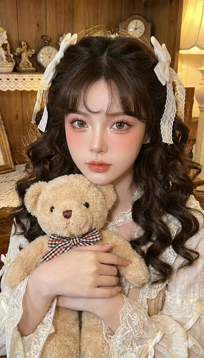 Porcelain Doll-like Gentle少女 Portrait