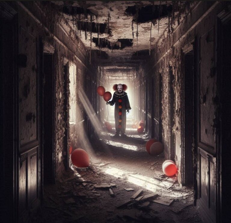 Spooky Clown at Passageway’s End