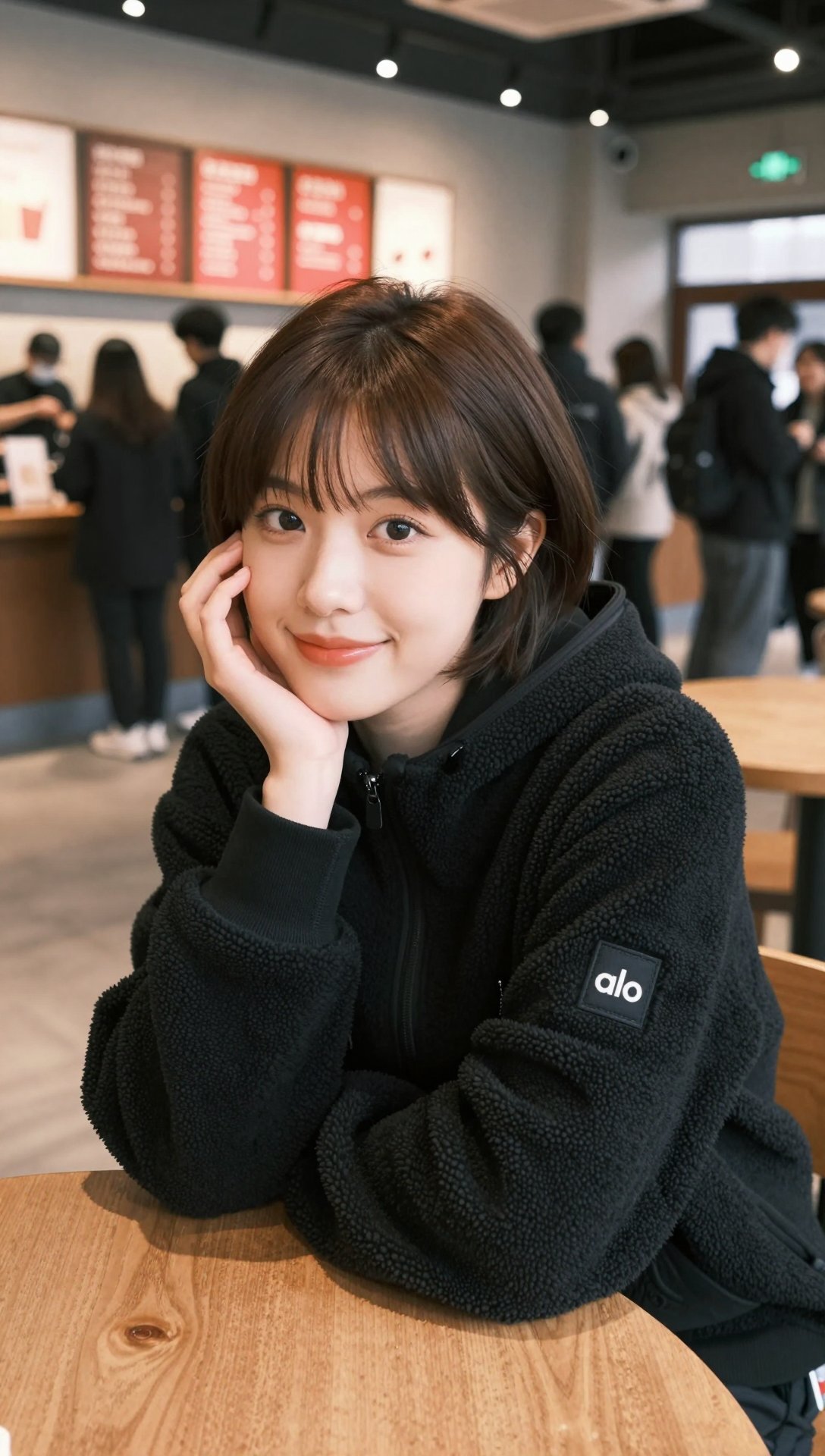 Coffee Shop Girlfriend Portrait