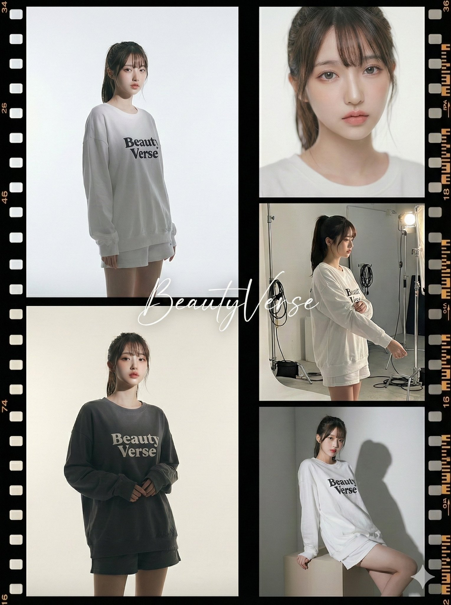 Five-Panel Film Fashion Editorial
