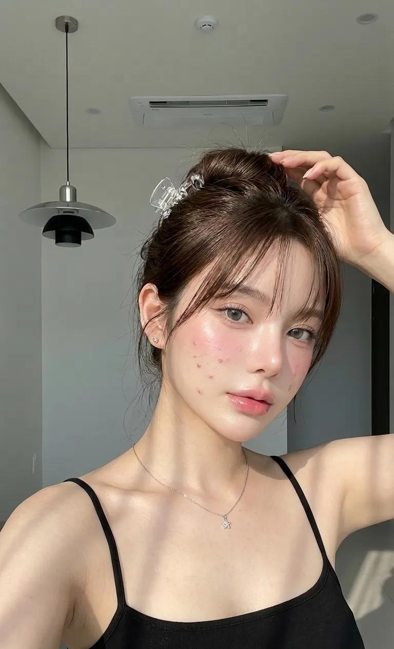 Natural Glass Skin Selfie Portrait