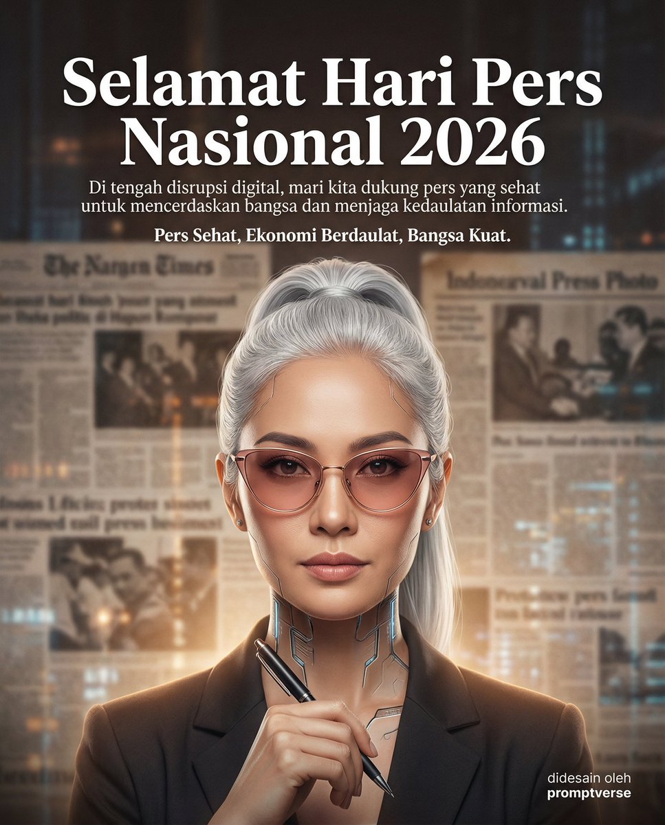 Indonesia 2026 National Press Day Official Poster