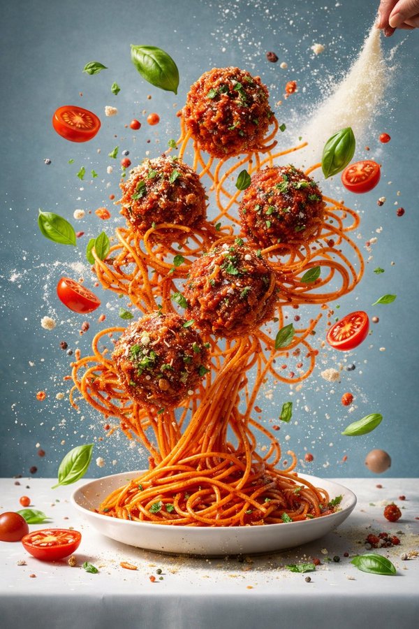 Exploding Salad & Stretchy Pasta